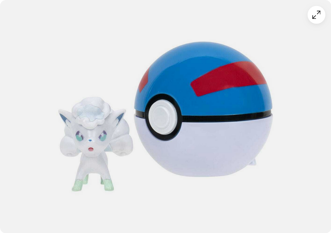 Pokemon Clip'n'Go Poké Ball Alolan Vulpix & Poké Ball