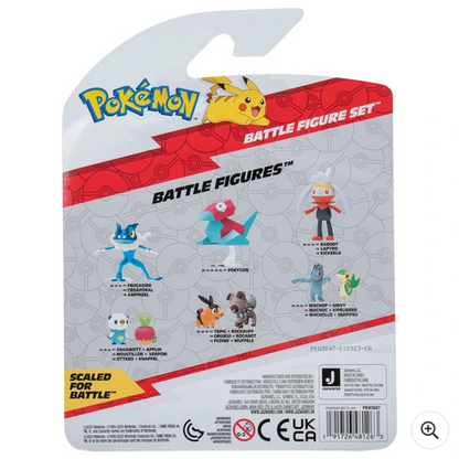 Pokemon Battle Action Figure Figure 3 Pack Appletun Tyrunt Flareon