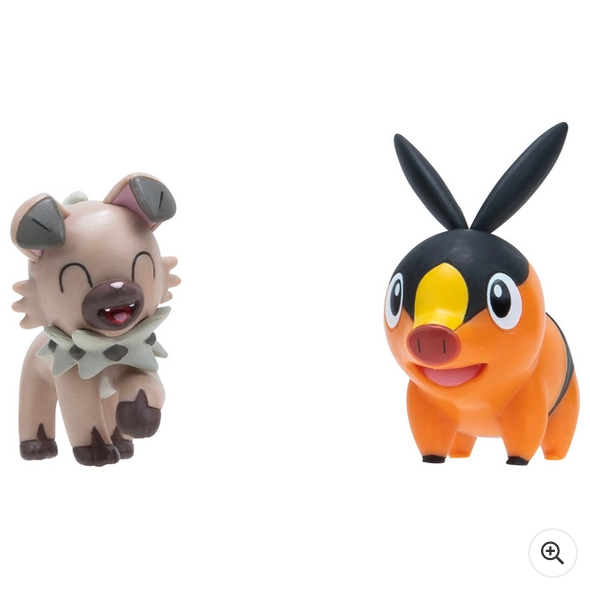 Pokémon Battle Figure 2 Pack – Tepig and Rockruff