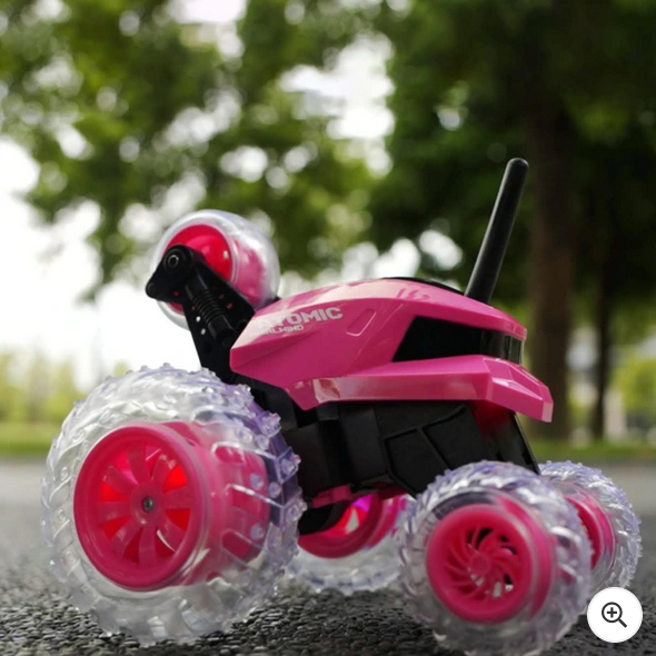 Remote Control Tumbling Stunt Car Pink