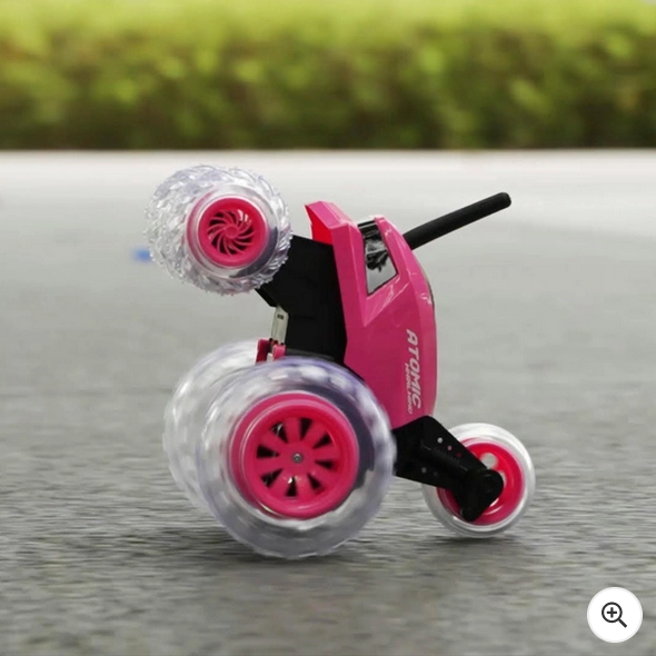 Remote Control Tumbling Stunt Car Pink