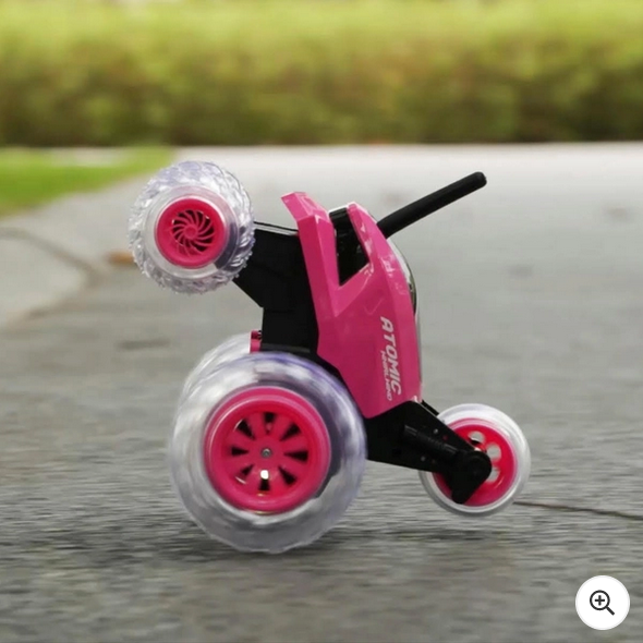 Remote Control Tumbling Stunt Car Pink