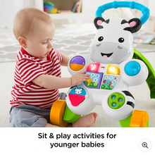 Load image into Gallery viewer, Fisher-Price Learn with Me Zebra Baby Walker