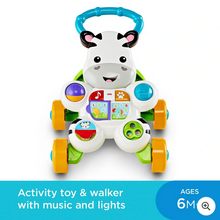 Load image into Gallery viewer, Fisher-Price Learn with Me Zebra Baby Walker