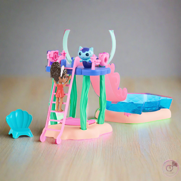 Gabby's.  dollhouse Gabby Girl's Purr-ific Pool Playset