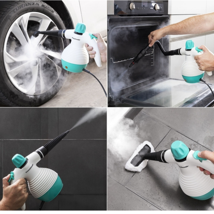 InnovaGoods Multi-purpose, 9-in-1 Hand-held Steamer with Accessories Steany  0,35 L 3 Bar 1000W