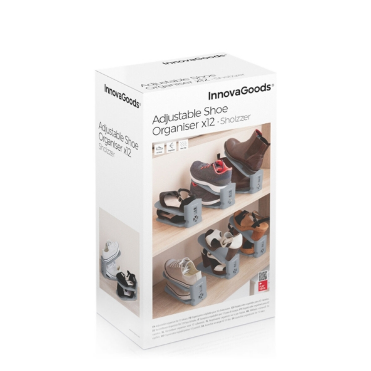 InnovaGoods Adjustable Shoe Organiser Sholzzer  6 Units