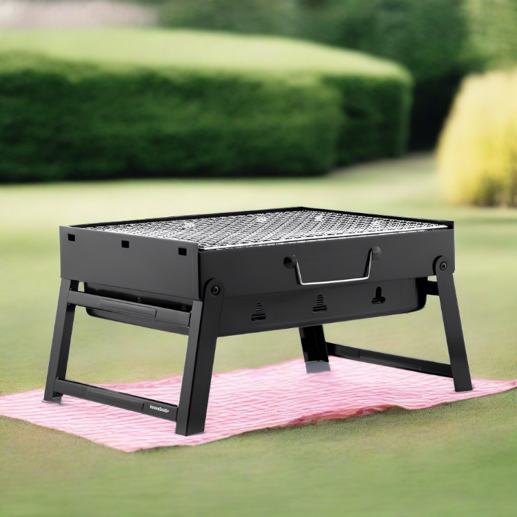 Folding Portable Barbecue for use with Charcoal BearBQ InnovaGoods