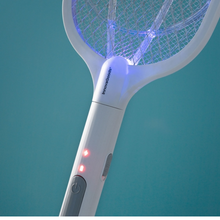 Načíst obrázek do prohlížeče Galerie, 2-in-1 Rechargeable Insect Killing Racket with UV Light KL Rak InnovaGoods