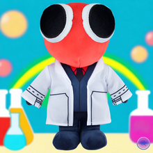 Load image into Gallery viewer, Rainbow Friends 20cm Plush - Scientist (Red)