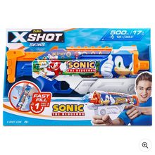 Load image into Gallery viewer, XSHOT Water Fast-Fill Skins Sonic  Hyperload Water Blaster by zuru