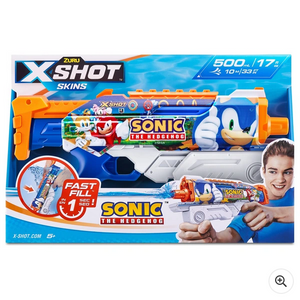 XSHOT Water Fast-Fill Skins Sonic  Hyperload Water Blaster by zuru