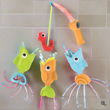 Load image into Gallery viewer, Yookidoo Catch ‘N’ Sprinkle Fishing Set Bath Toy