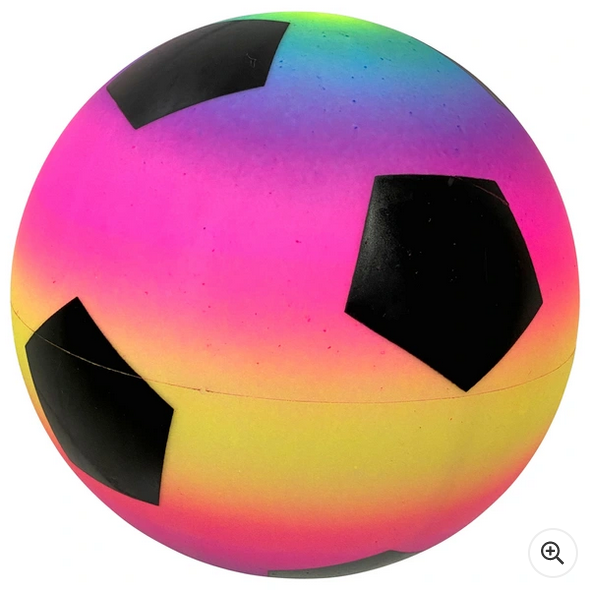 23cm Rainbow FootBall Assorted Styles 1 Supplied