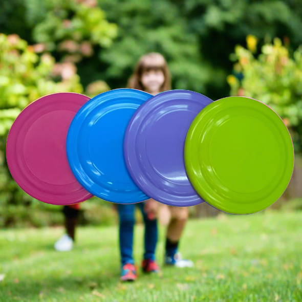 Childrens Flying Disks x 4 Various Colours