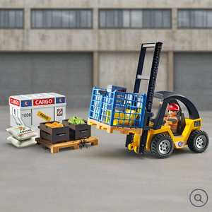 Playmobil 71528 MyLife Forklift Truck with Cargo Set