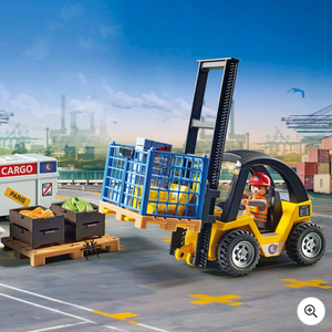 Playmobil 71528 MyLife Forklift Truck with Cargo Set