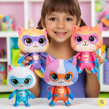 Load image into Gallery viewer, Disney Junior SuperKitties Small Plush Assorted Styles 1 Plush supplied