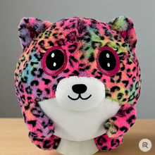 Load image into Gallery viewer, HugPals Inflatable Plush 30cm Multicoloured Leopard Print