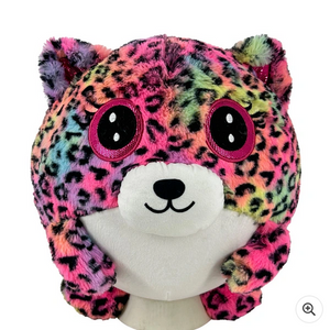 HugPals Inflatable Plush 30cm Multicoloured Leopard Print
