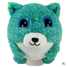 Load image into Gallery viewer, Hugpals 30cm Blue and Green Leopard Print Plush Ball Toy