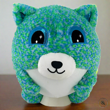 Load image into Gallery viewer, Hugpals 30cm Blue and Green Leopard Print Plush Ball Toy