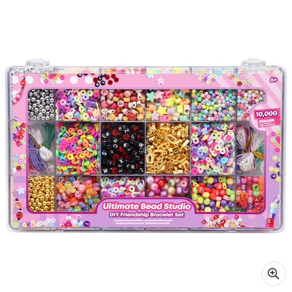 The Ultimate Bead Studio DIY Friendship Bracelet Set with 10000 Pieces