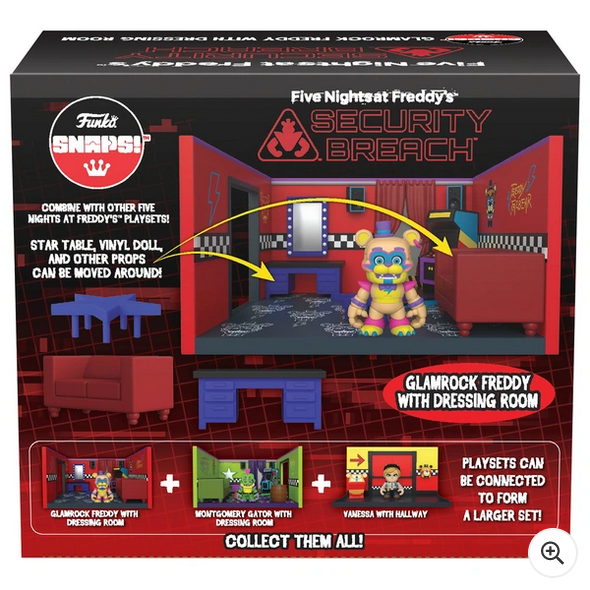 Funko Snaps! Five Nights at Freddy’s Glamrock Freddy Dressing Room Playset