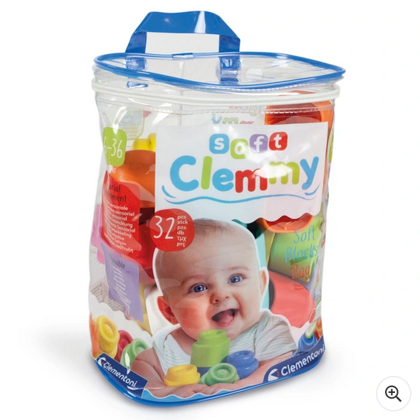 Clementoni Soft Clemmy 32 Soft Blocks Bag