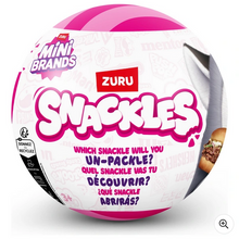 Načíst obrázek do prohlížeče Galerie, Snackles 14cm Snackle Soft Toys 1 Comic 2 Stickers  by ZURU Assorted Styles 1 Supplied