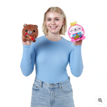 Načíst obrázek do prohlížeče Galerie, Snackles 14cm Snackle Soft Toys 1 Comic 2 Stickers  by ZURU Assorted Styles 1 Supplied
