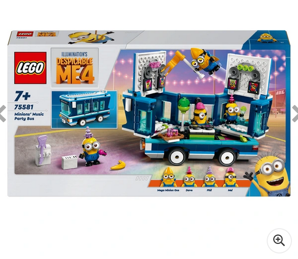 Despicable Me LEGO 75581 Minions’ Music Party Bus Toy Set