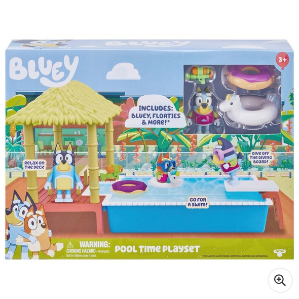 Bluey Pool Time Fun Playset