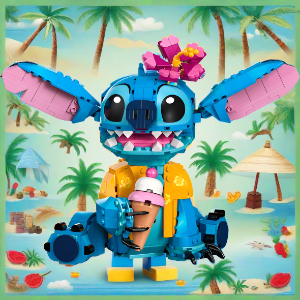 LEGO Disney 43249 Stitch Buildable Kids Toy Playset