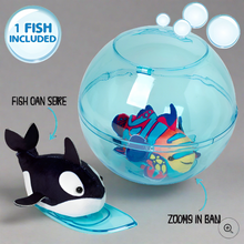 Načíst obrázek do prohlížeče Galerie, Zhu Zhu Aquarium Bubble Ball &amp; Surfboard Starter Playset With Fish