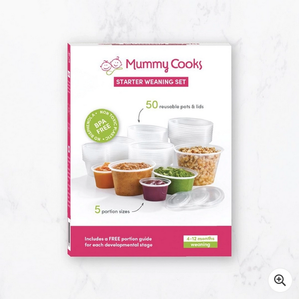 Mummy Cooks Baby Weaning Pots 50 Piece Starter Set