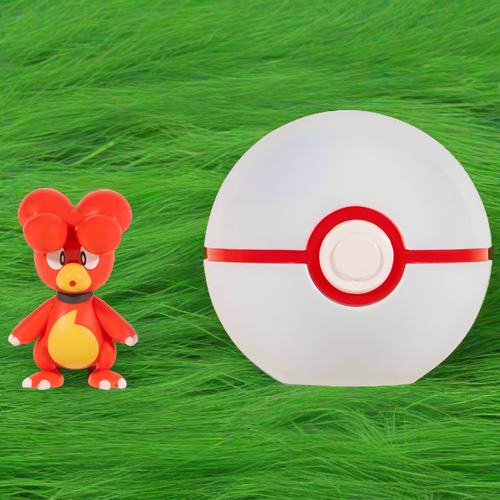 Pokemon Clip 'N' Go Pokéball Magby & Premier Ball Figure