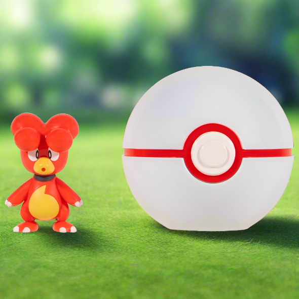 Pokemon Clip 'N' Go Pokéball Magby & Premier Ball Figure