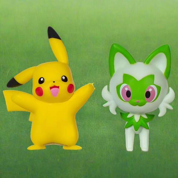 Pokémon 5cm Battle Figure 2-Pack - Sprigatito & Pikachu