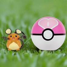 Load image into Gallery viewer, Pokémon Clip &#39;N&#39; Go Poké Ball Dedenne &amp; Love 5cm Figure