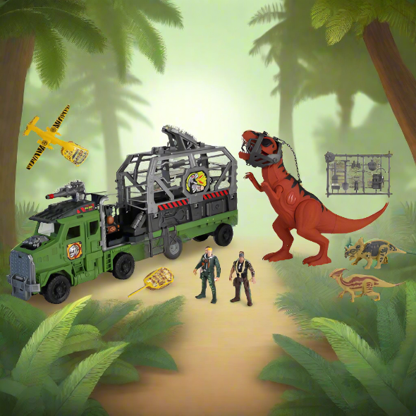 Dino Valley Light & Sounds Ultimate Convoy Dinosaur Playset