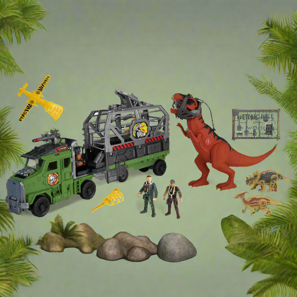 Dino Valley Light & Sounds Ultimate Convoy Dinosaur Playset