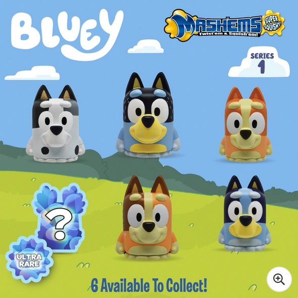 Mash'ems Capsules Bluey Various Styles 1 Supplied