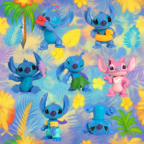 Disney's Stitch Collectible 7 Piece Figure Set