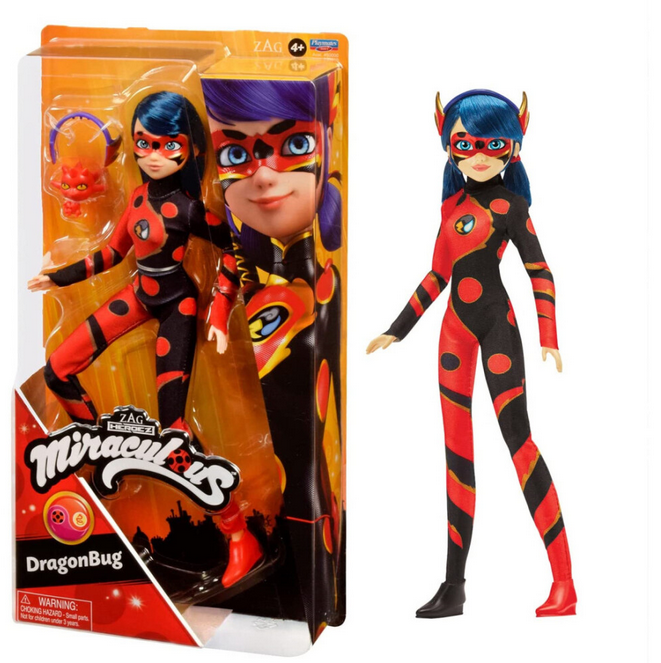 Miraculous Ladybug Doll 26cm Dragonbug