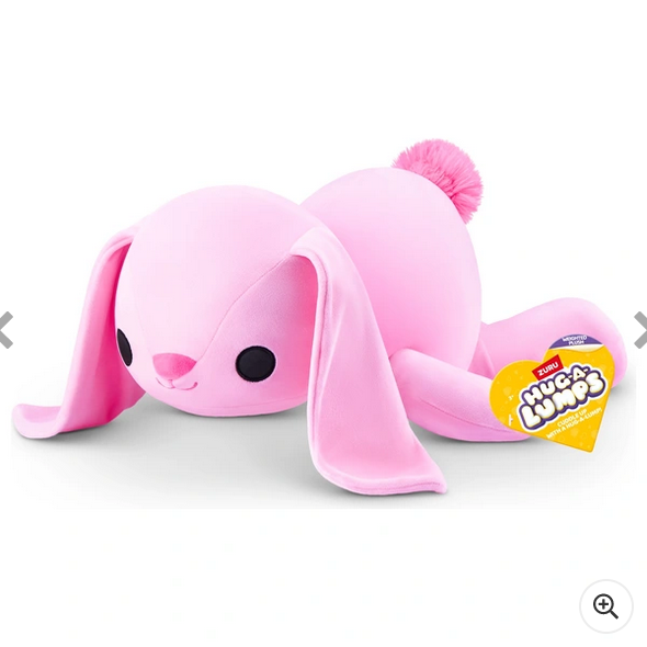 Hug-A-Lumps Hazel the Pink Bunny Weighted Soft Toy by ZURU