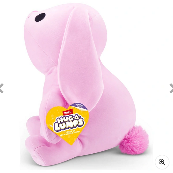 Hug-A-Lumps Hazel the Pink Bunny Weighted Soft Toy by ZURU