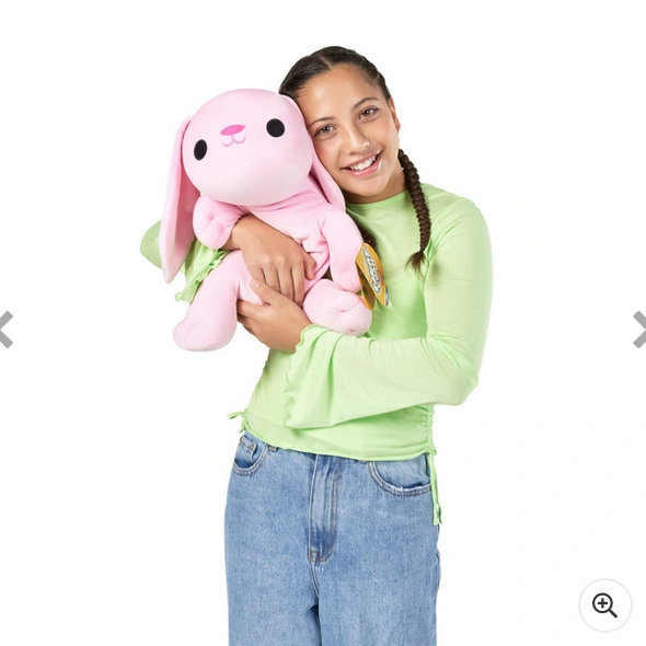 Hug-A-Lumps Hazel the Pink Bunny Weighted Soft Toy by ZURU