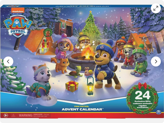 paw patrol chase rubble skye marshall everest zuma Advent Calendar