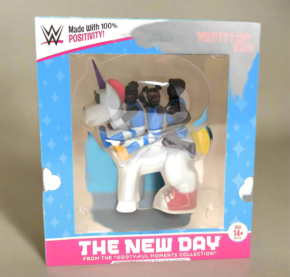 WWE The New Day 2016 Unicorn Vinyl Figure Slam Loot Crate Booty Ful Moment